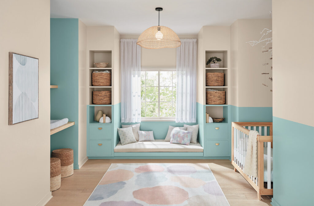 renew blue nursery interior design